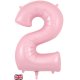 (image for) 34" Oaktree Matte Pink Number 2 Shape Balloon