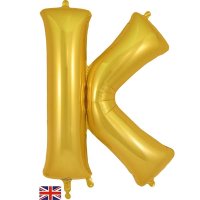 (image for) Oaktree Gold Letter K Shape Balloons