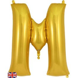 (image for) Oaktree Gold Letter M Shape Balloons