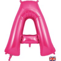 (image for) Oaktree Pink Letter A Shape Balloons