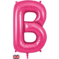 (image for) Oaktree Pink Letter B Shape Balloons