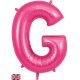 (image for) Oaktree Pink Letter G Shape Balloons