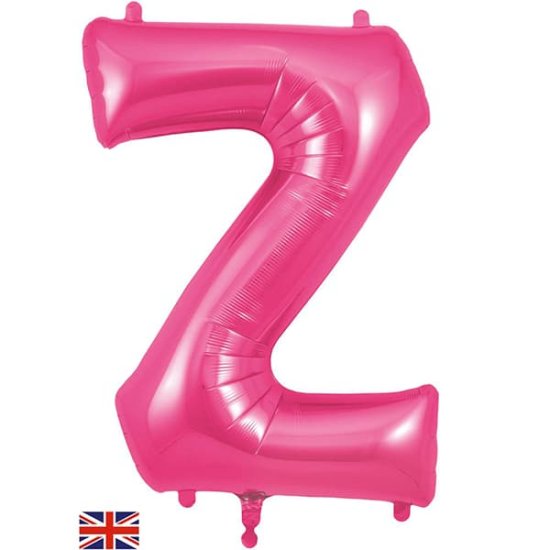 (image for) Oaktree Pink Letter Z Shape Balloons