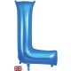 (image for) Oaktree Blue Letter L Shape Balloons