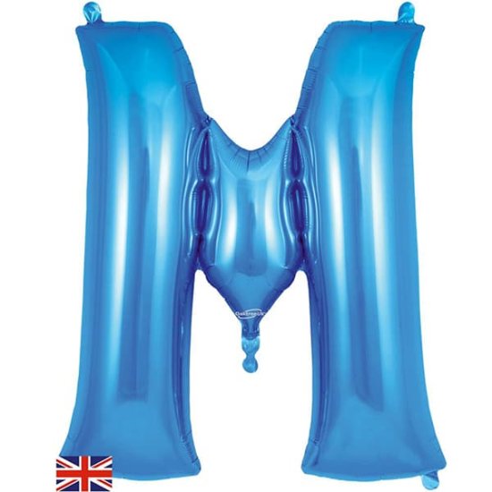 (image for) Oaktree Blue Letter M Shape Balloons