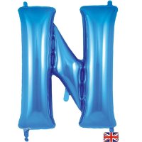 (image for) Oaktree Blue Letter N Shape Balloons