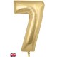 (image for) Oaktree 34" Gold Silk Number 7 Shape Balloons