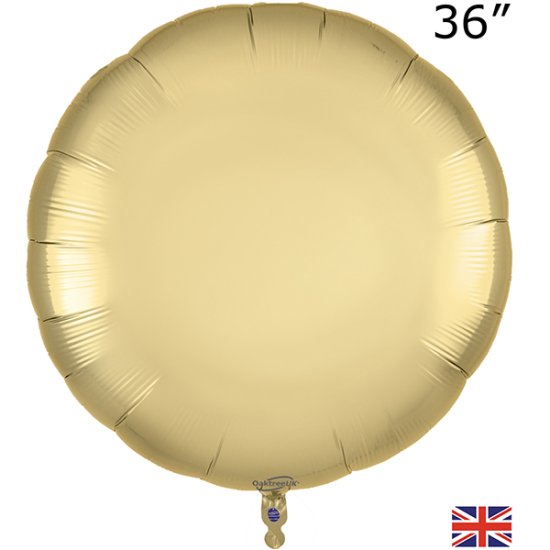 (image for) 36" Pure Gold Round Packaged Foil Balloons