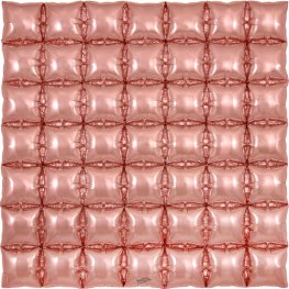 (image for) Rose Gold 7x7 Waffle Air Fill Foil Decorations
