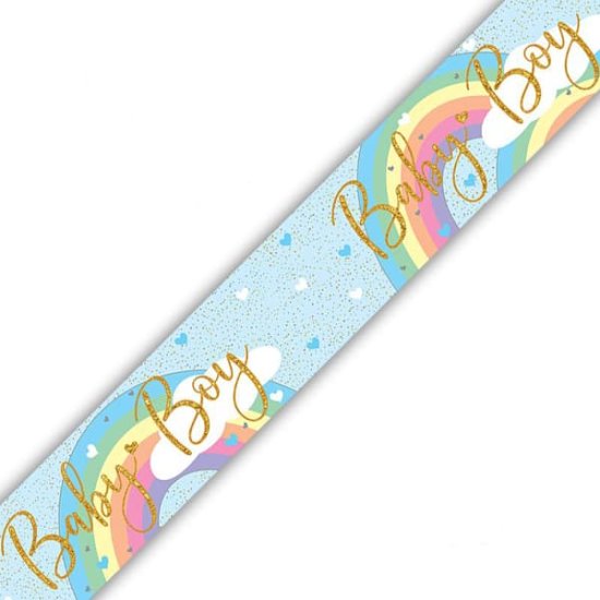 (image for) Rastel Rainbow Baby Boy Holographic Banner