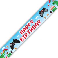 Blox Game Happy Birthday Holographic Banner