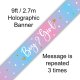 (image for) 9ft Boy Girl Gender Reveal Holographic Banner