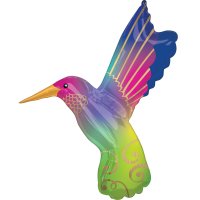 (image for) Satin Infused Hummingbird Supershape Foil Balloon