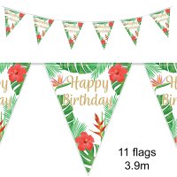(image for) Tropical Happy Birthday Bunting