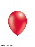 5" Decotex Fashion Red Latex Balloons 100pk