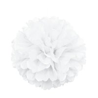 (image for) 16" White Puff Decorations