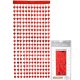 (image for) Metallic Red Heart Foil Door Curtains