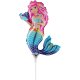 (image for) 14" Mermaid Air Fill Foil Balloons