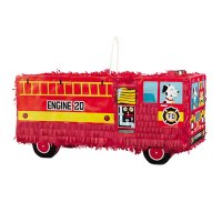 3D Red Fire Truck Piñata
