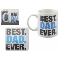 (image for) Best Dad Ever Mug & Coaster Set