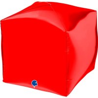 15" Red Square Foil Balloons