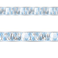 (image for) 1st Birthday Blue Gingham 12ft Banner