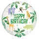 (image for) 18" Happy Birthday Animal Safari Foil Balloons