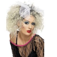 (image for) Blonde 80s Wild Child Wigs With Bow