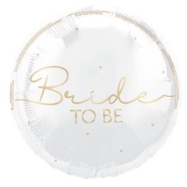 (image for) 18" Bride To Be Gold Script Foil Balloons