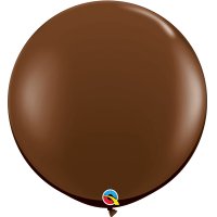 (image for) 3ft Chocolate Brown Latex Balloons 2pk