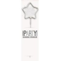 (image for) 7" Silver Star Shaped Sparklers