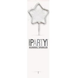 (image for) 7" Silver Star Shaped Sparklers