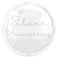 (image for) 18" Silver Anniversary Foil Balloons