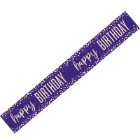 (image for) 9ft Happy Birthday Navy Blue Confetti Foil Banner