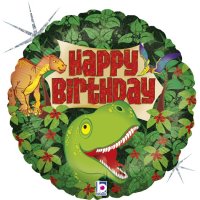 18" Dinosaur Birthday Holographic Foil Balloons