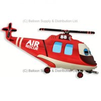 26" Rescue Helicopter Shape Balloons