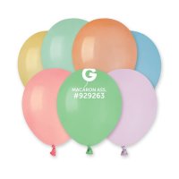 5" Pastel Assorted Latex Balloons 50pk