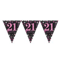 (image for) Pink Celebration 21st Birthday Bunting