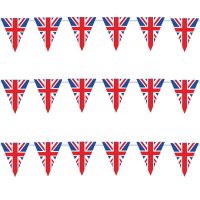 5m Union Jack Paper Pennant Bunting
