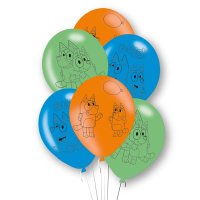 (image for) 11" Bluey Latex Balloons 6pk