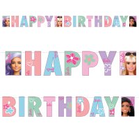 (image for) Barbie Sweet Life Birthday Letter Banner