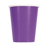9oz Neon Purple Paper Cups 14pk