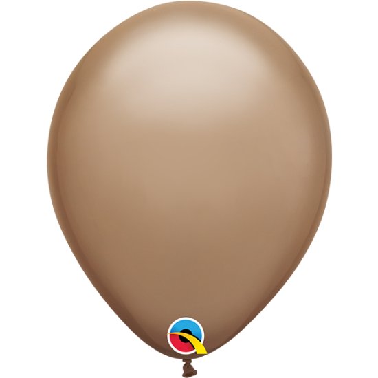 (image for) 11" Mocha Brown Latex Balloons 25pk