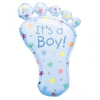 (image for) Its A Boy Foot Supershape Balloons