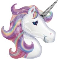(image for) Pastel Unicorn Supershape Balloons