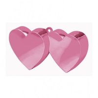 Light Pink Double Heart Balloon Weight 6oz