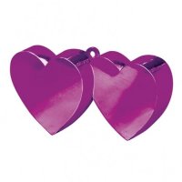 Magenta Pink Double Heart Balloon Weight 6oz