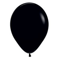 (image for) 12" Fashion Black Latex Balloons 50pk