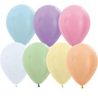 12" Satin Assorted Latex Balloons 50pk