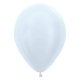 (image for) 12" Satin White Latex Balloons 50pk